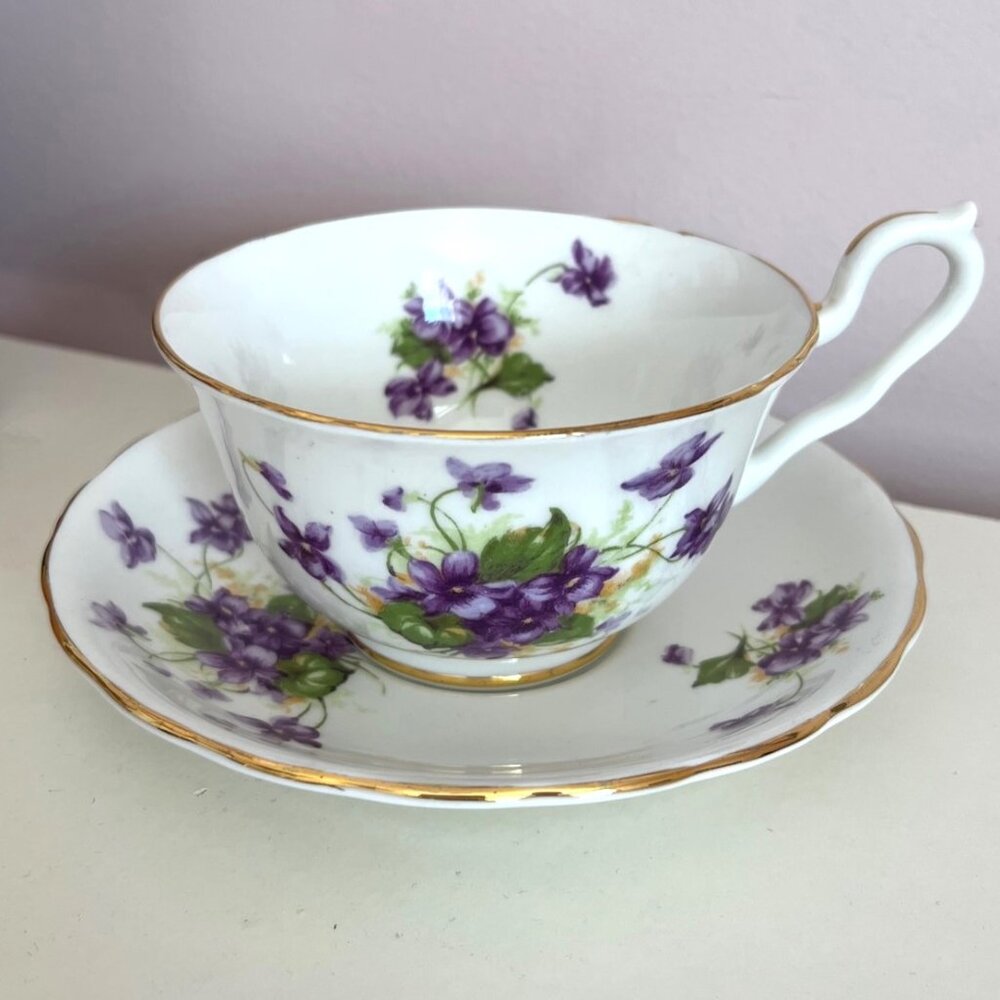 Vintage Bone China Teacup and Saucer by Windsor, Made in England